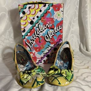 Irregular Choice Yellow Wedges EUC